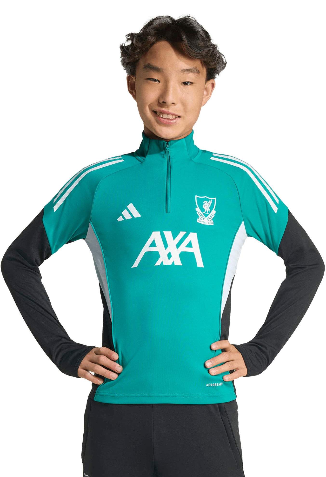 Mikina adidas Originals Liverpool FC European Training Top 2025/26 Kids' Tyrkysová | jv9012, 1
