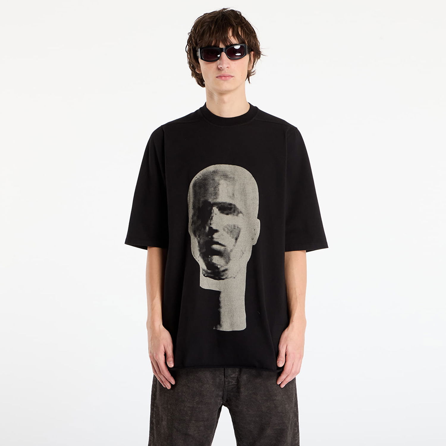 Tričko Rick Owens Rick Owens DRKSHDW Jumbo Short Sleeve T-Shirt with Head Print Čierna | DU02E7274 RIGEP1 0908, 0