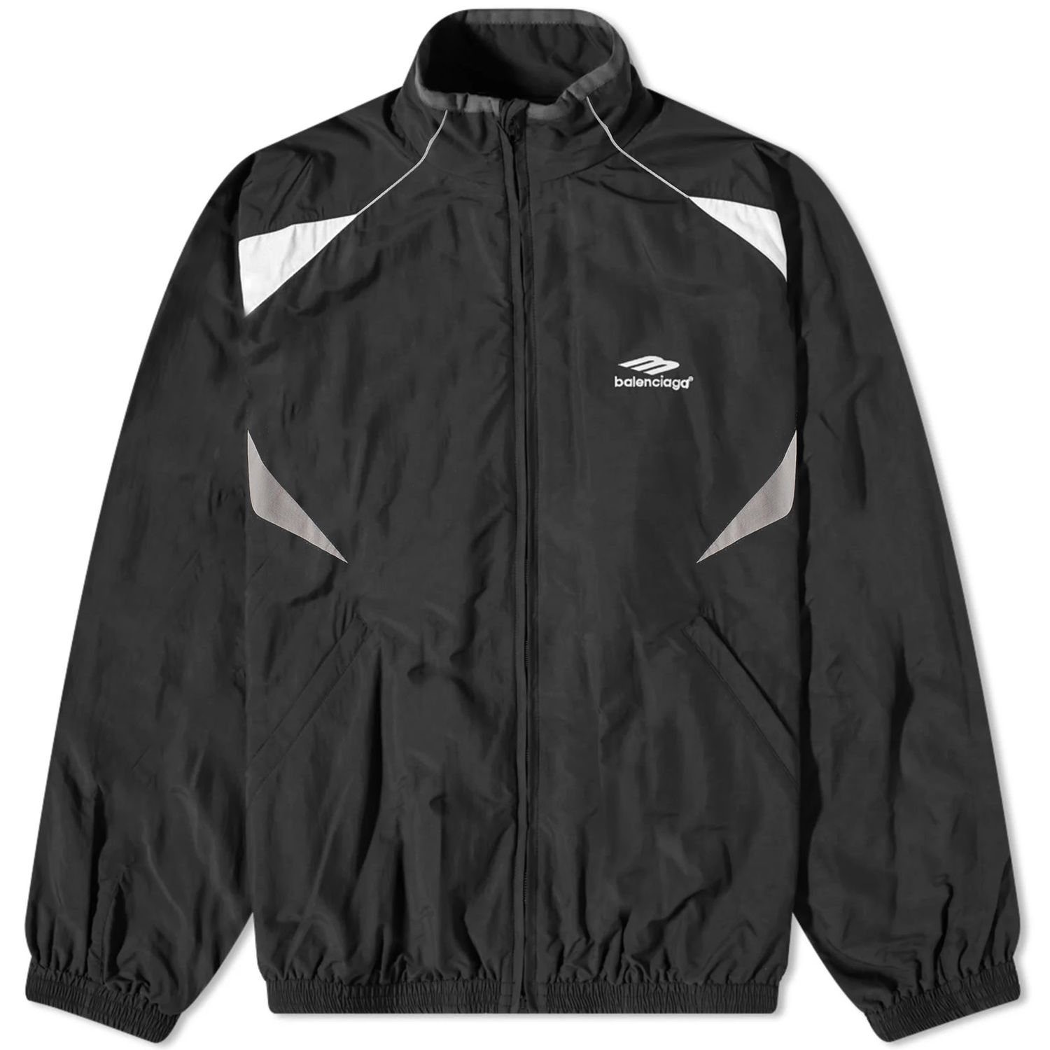 Bunda Balenciaga Nylon Track Jacket Čierna | 746483-TOO48-1000, 0