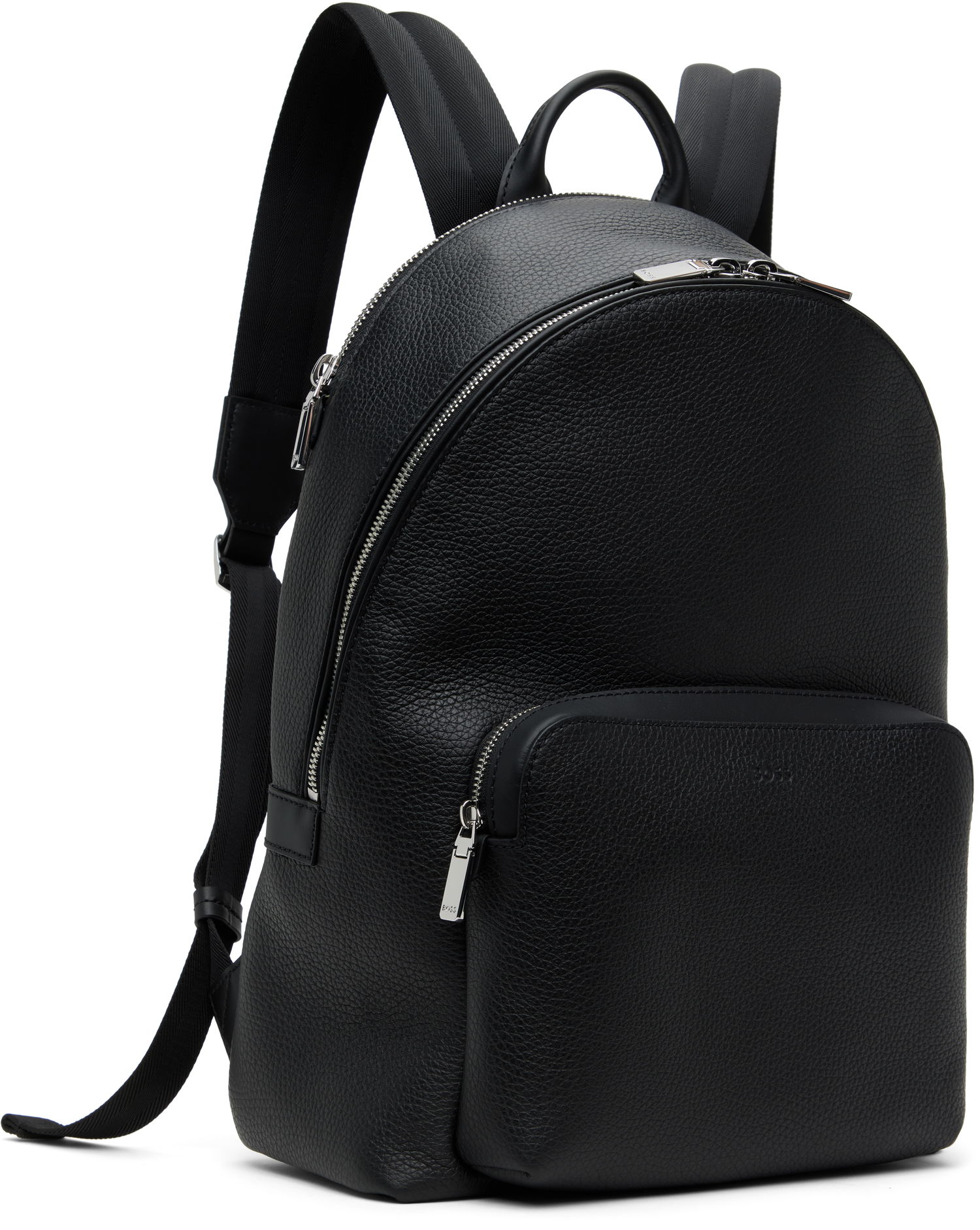 Batoh BOSS BOSS Smart Sleeve Grained Leather Backpack Čierna | 50536142, 1