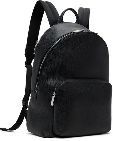 Batoh BOSS BOSS Smart Sleeve Grained Leather Backpack Čierna | 50536142, 1