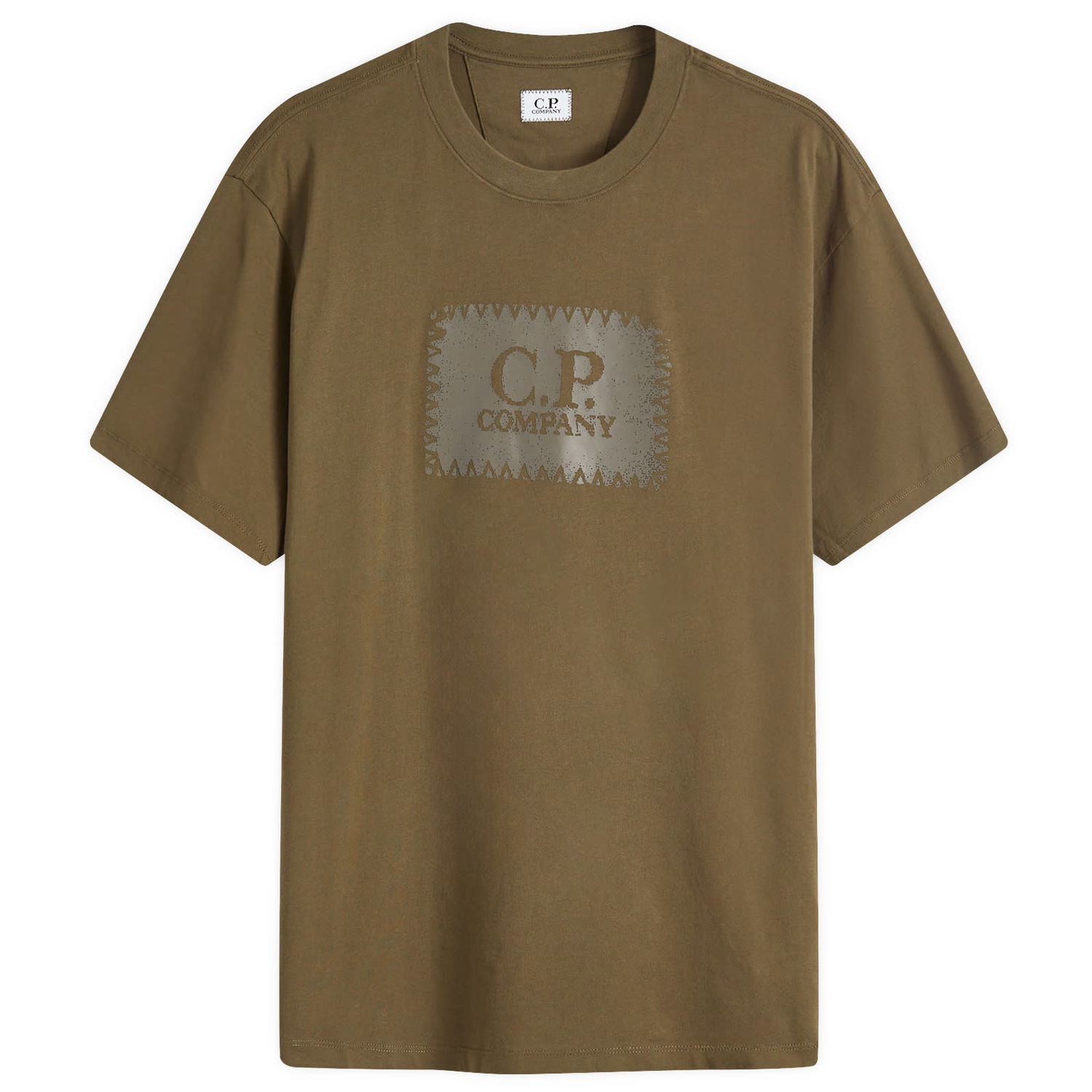 Tričko C.P. Company Logo Label T-Shirt Ivy Green Zelené | 17CMTS029A-005100W-683, 0