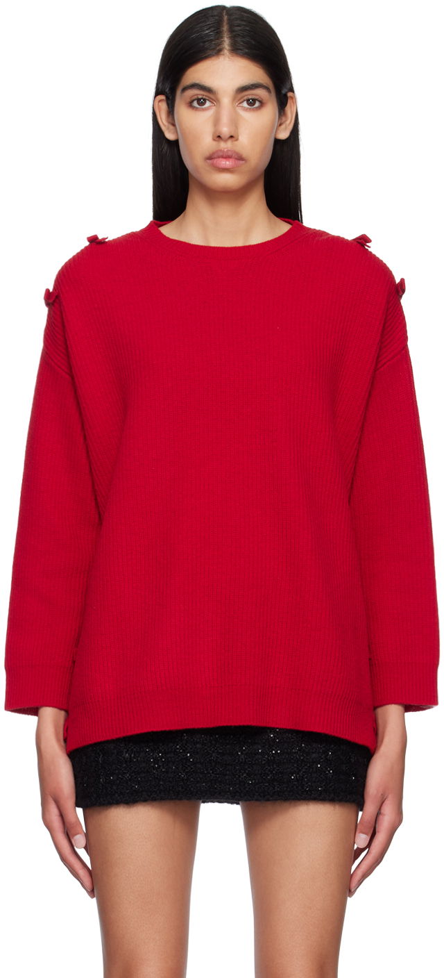 Sveter Valentino Bow Sweater Červená | 2B3KC43G7QQ, 0