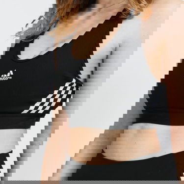 Podprsenka adidas Performance Performance Believe This 3-Stripes Rib Bra Čierna | GL0570, 2