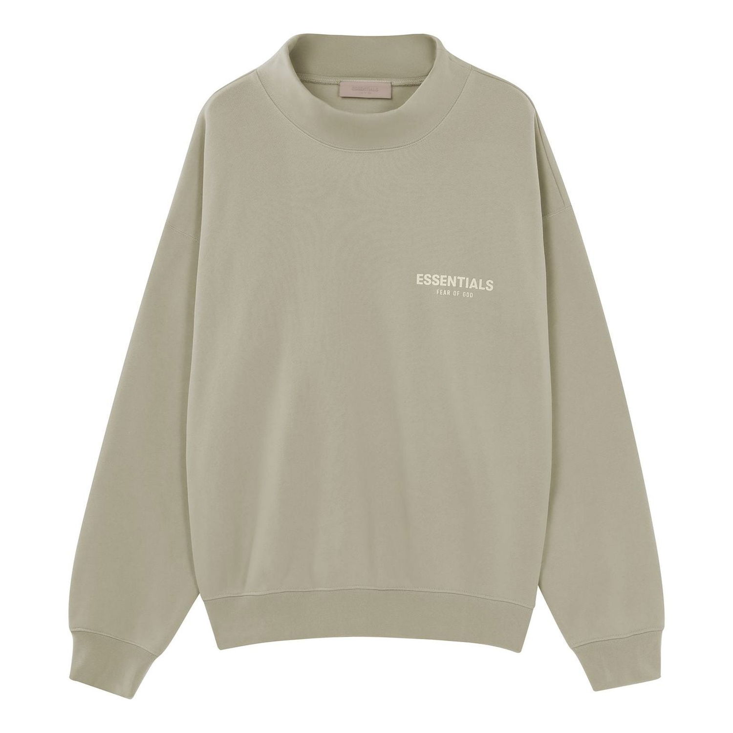 Mikina Fear of God Essentials Logo Mock Neck Sweatshirt Zelené | FOG-SS22-254, 0