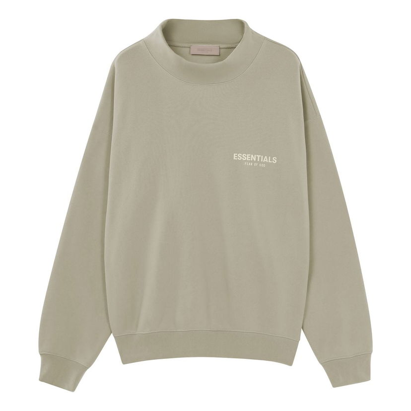 Mikina Fear of God Essentials Logo Mock Neck Sweatshirt Zelené | FOG-SS22-254