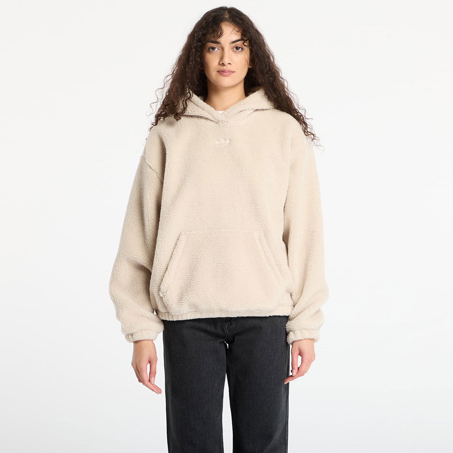Mikina adidas Originals Essentials Teddy Hoodie Béžová | JW6061, 0