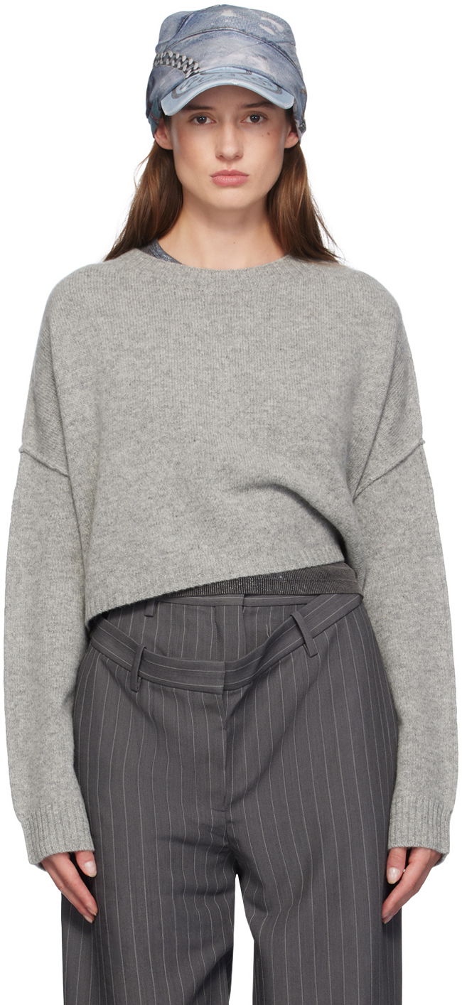 Gray Wool & Cashmere Sweater