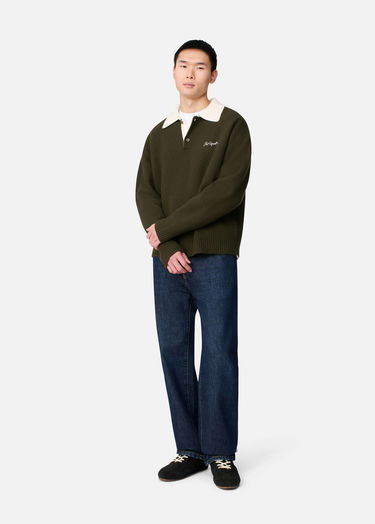 Sveter AXEL ARIGATO Sonny Knitted Polo Sweater Zelené | A3721001, 4