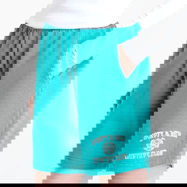 Šortky Sporty & Rich Varsity Crest Soft Gym Short UNISEX Spring Green Tyrkysová | SH055625218GR37, 1