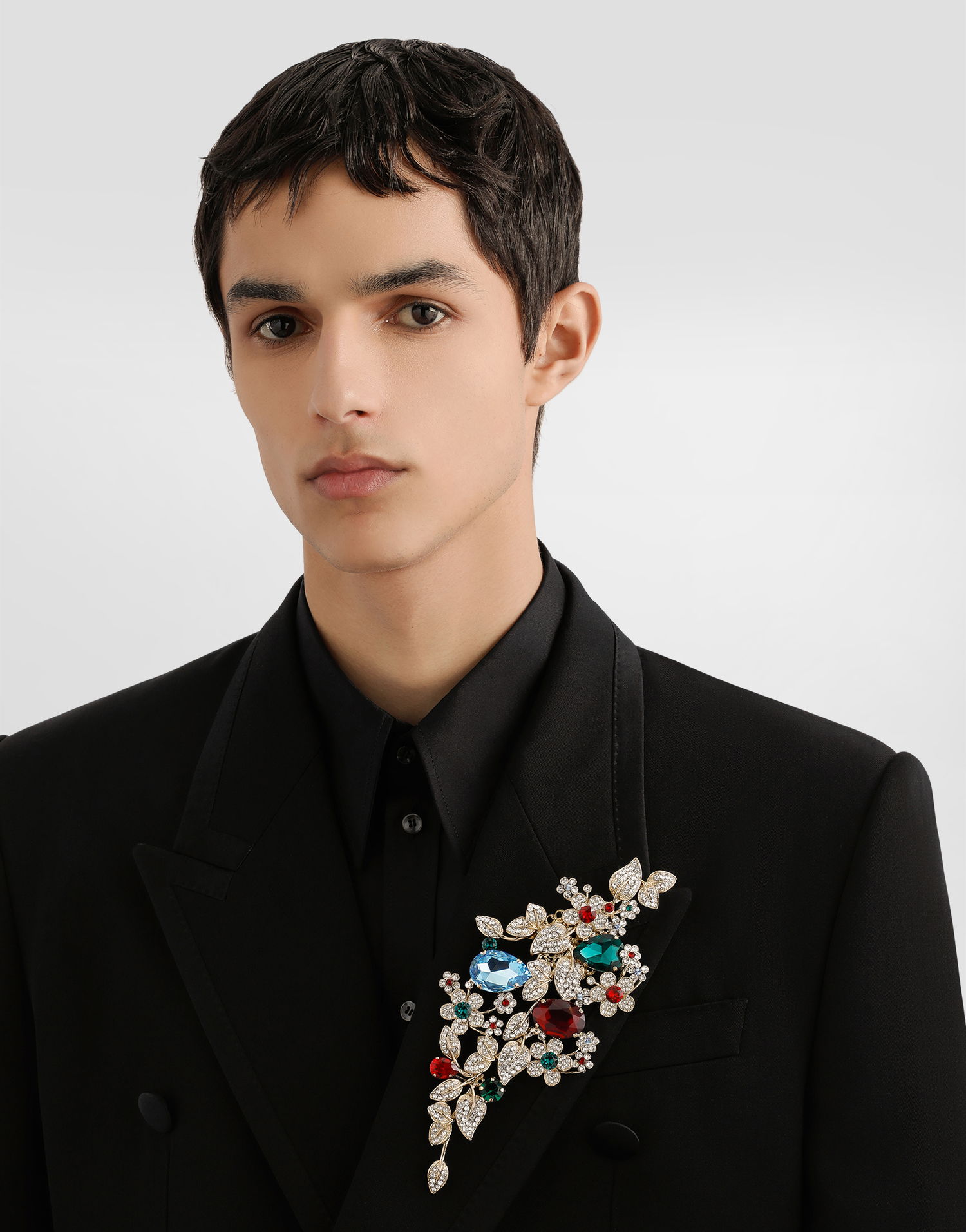Spona Dolce & Gabbana Dolce & Gabbana Maxi Floral Rhinestone Brooch Rôznofarebný | WPR7F5W111187579, 1