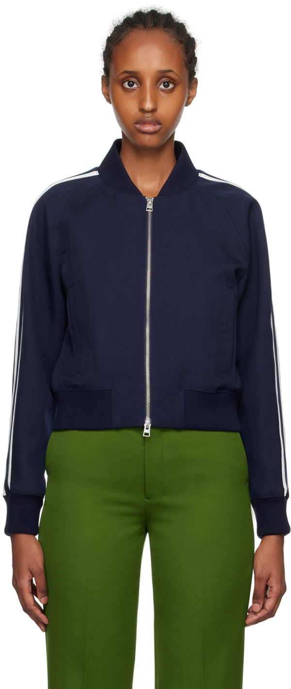 Bunda AMI Zip Bomber Jacket Navy | FJK004.WV0004, 0