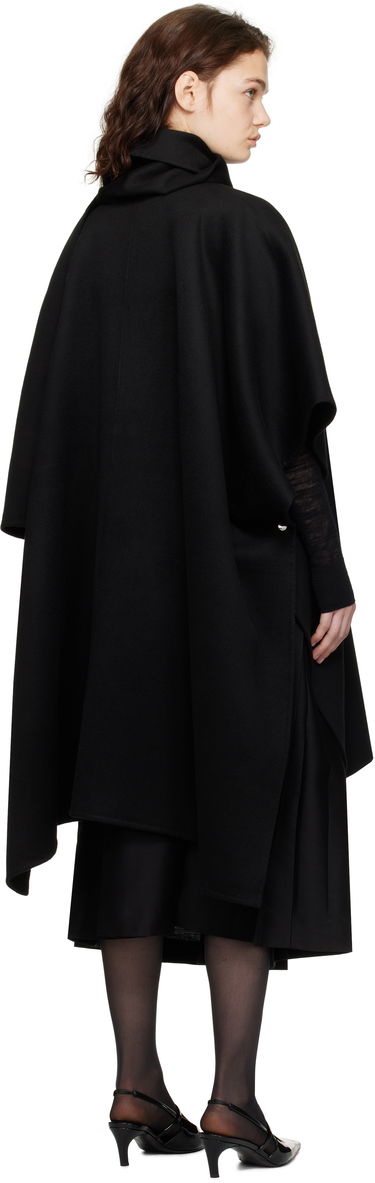 Kabáty TOTEME TOTEME Doublé Scarf Coat Čierna | 251-WRO4321-FB0006, 2