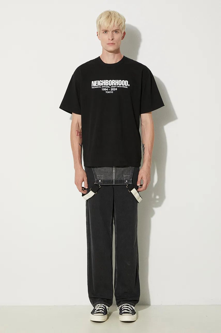 Tričko Neighborhood T-Shirt With Print Čierna | 241PCNH.ST02, 1