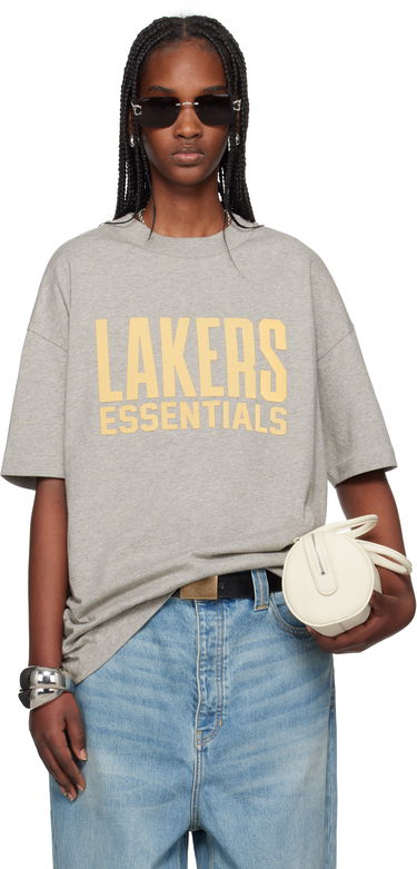 Tričko Fear of God Fear of God ESSENTIALS NBA Lakers Short Sleeve T-Shirt Šedá | 125AL244106F, 0