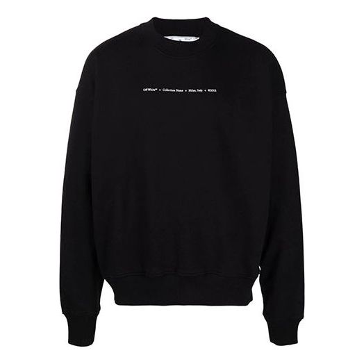 Sveter Off-White Off-White FW21 Tornado Arrow Logo Sweatshirt Čierna | OMBA054F21FLE0081084