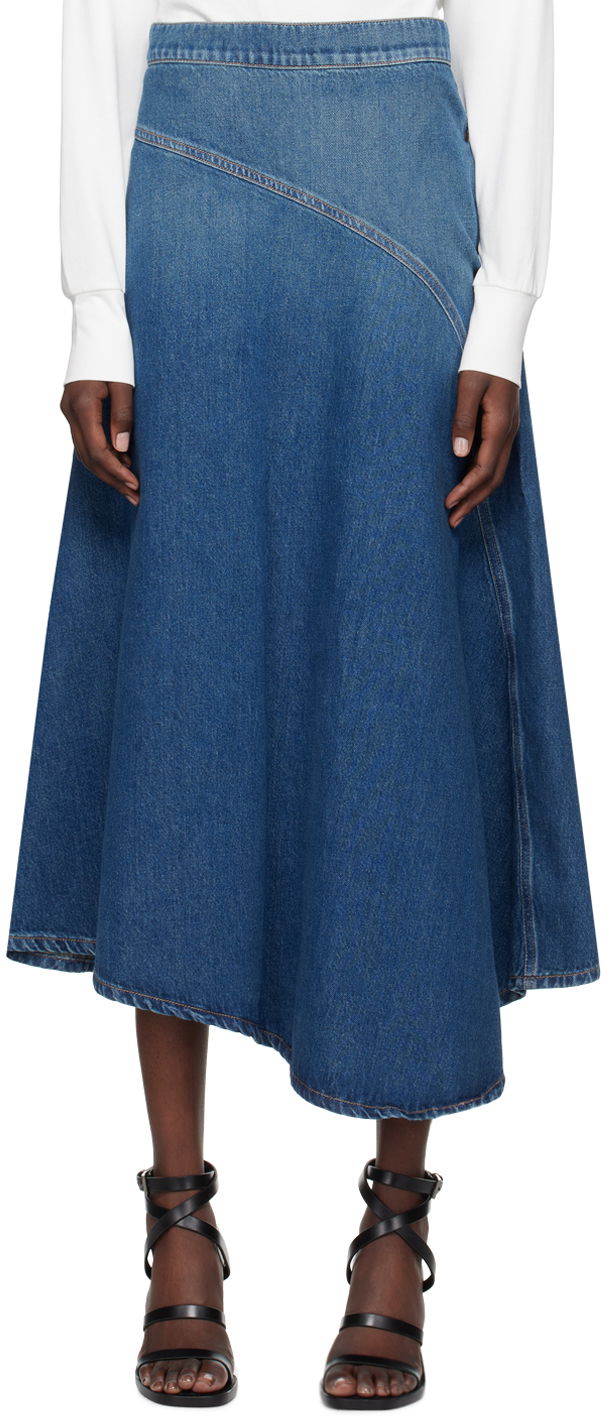 Sukňa Max Mara Max Mara Denim Midi Skirt Modrá | 2425106071600, 0