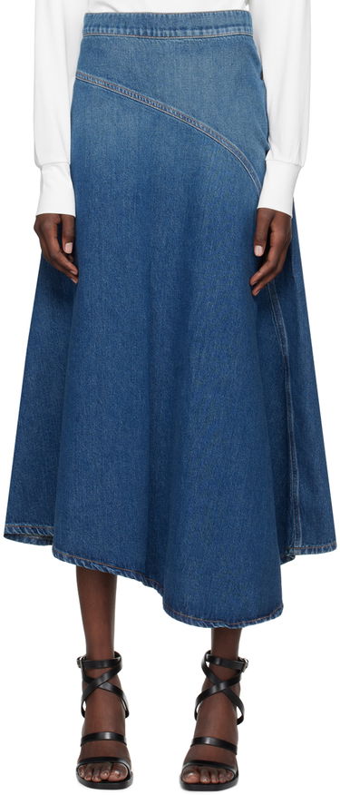Sukňa Max Mara Max Mara Denim Midi Skirt Modrá | 2425106071600, 0