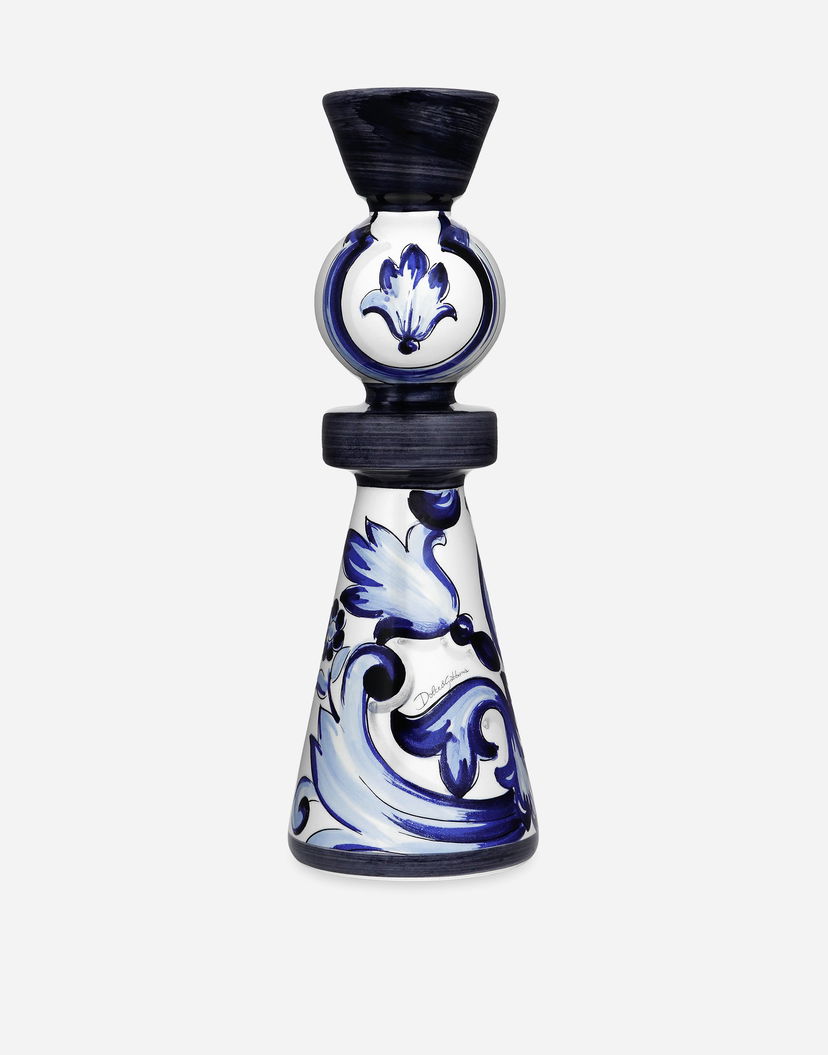 Sviečka Dolce & Gabbana Ceramic Candle Holder Large Onesize Modrá | TCC186TCACDUB001