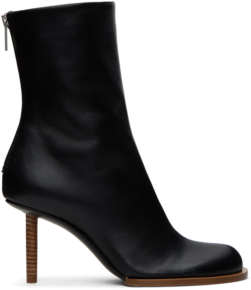 Tenisky a topánky Jacquemus Le Chouchou 'Les Bottines Rond Carré' Boots "Black" Čierna | 23H233FO116-3073, 0