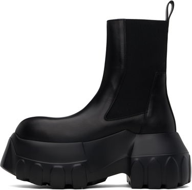 Tenisky a topánky Rick Owens Rick Owens Hollywood Beatle Mega Tractor Chelsea Boots Čierna | RU01E5860 LOO, 2