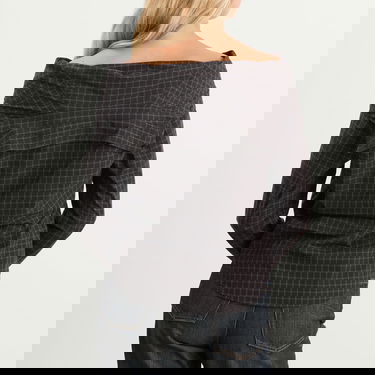 Košeľa OUR LEGACY Our Legacy Kaonashi Wide Neck Shirt, Size EUR 32 Čierna | W4252KB, 3