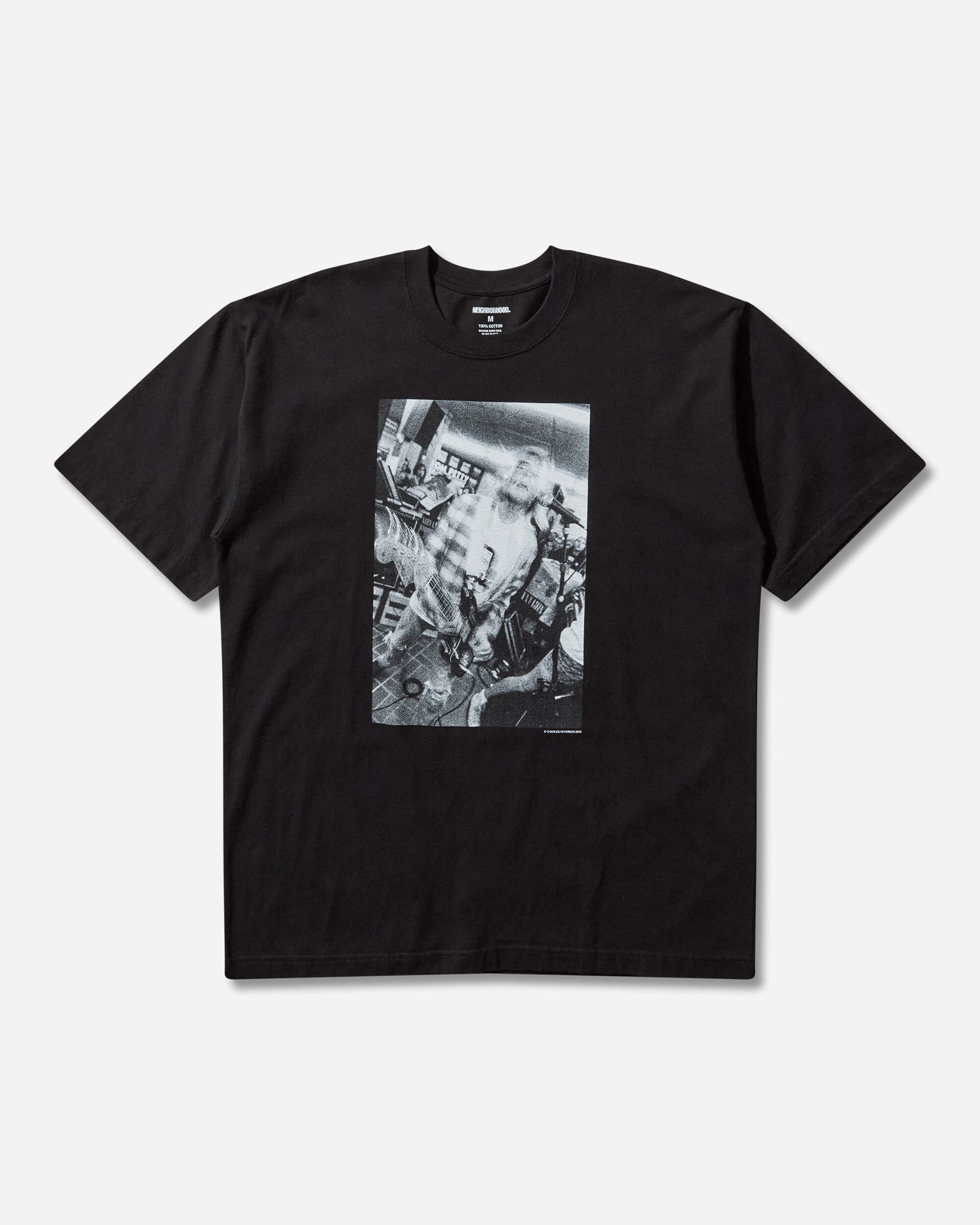 Tričko Neighborhood Charles Peterson SS-5 Graphic Print T-Shirt Čierna | 252PCNH-ST14S BLACK, 1