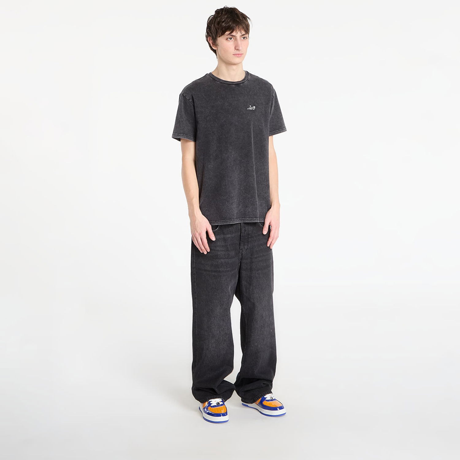 Tričko RIPNDIP Castanza Short Sleeve Vintage Wash Tee Šedá | RNDBASIC259, 0