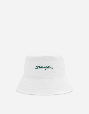 Klobúk Dolce & Gabbana Logo Bucket Hat Biela | GH895AGI334W0800, 0
