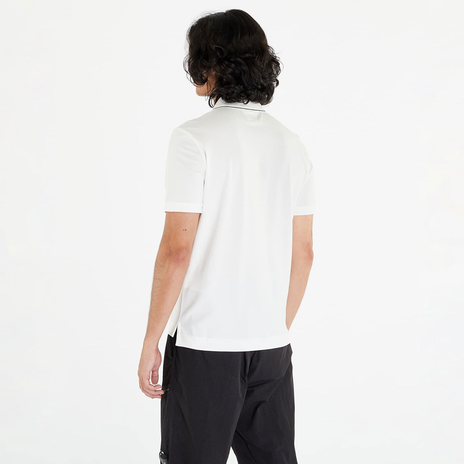 Polo tričko C.P. Company Stretch Piquet Slim Polo Tee Biela | 15CMPL052A005263W-103, 1