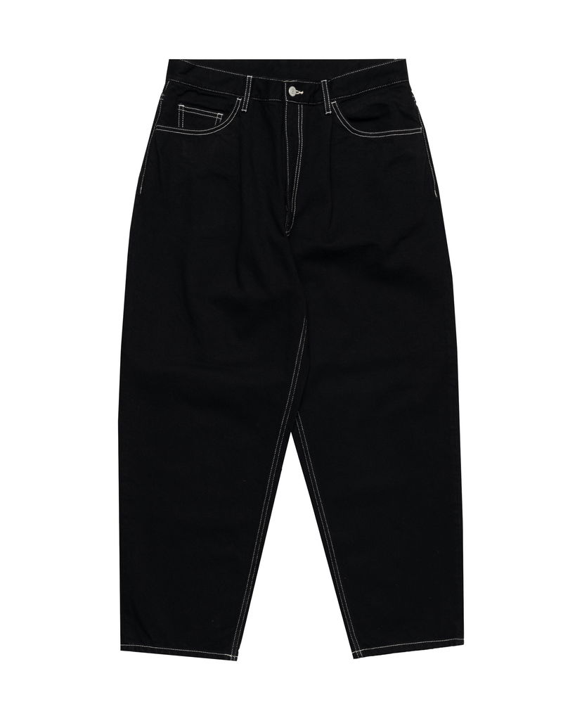 Džínsy BEAMS Beams Wide Tapered Denim Pants Čierna | 11211131791-19