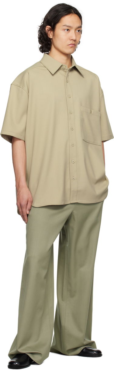 Nohavice Entire Studios Entire Studios Wide-Leg Trousers Zelené | ESU-S25-3003-KG, 3