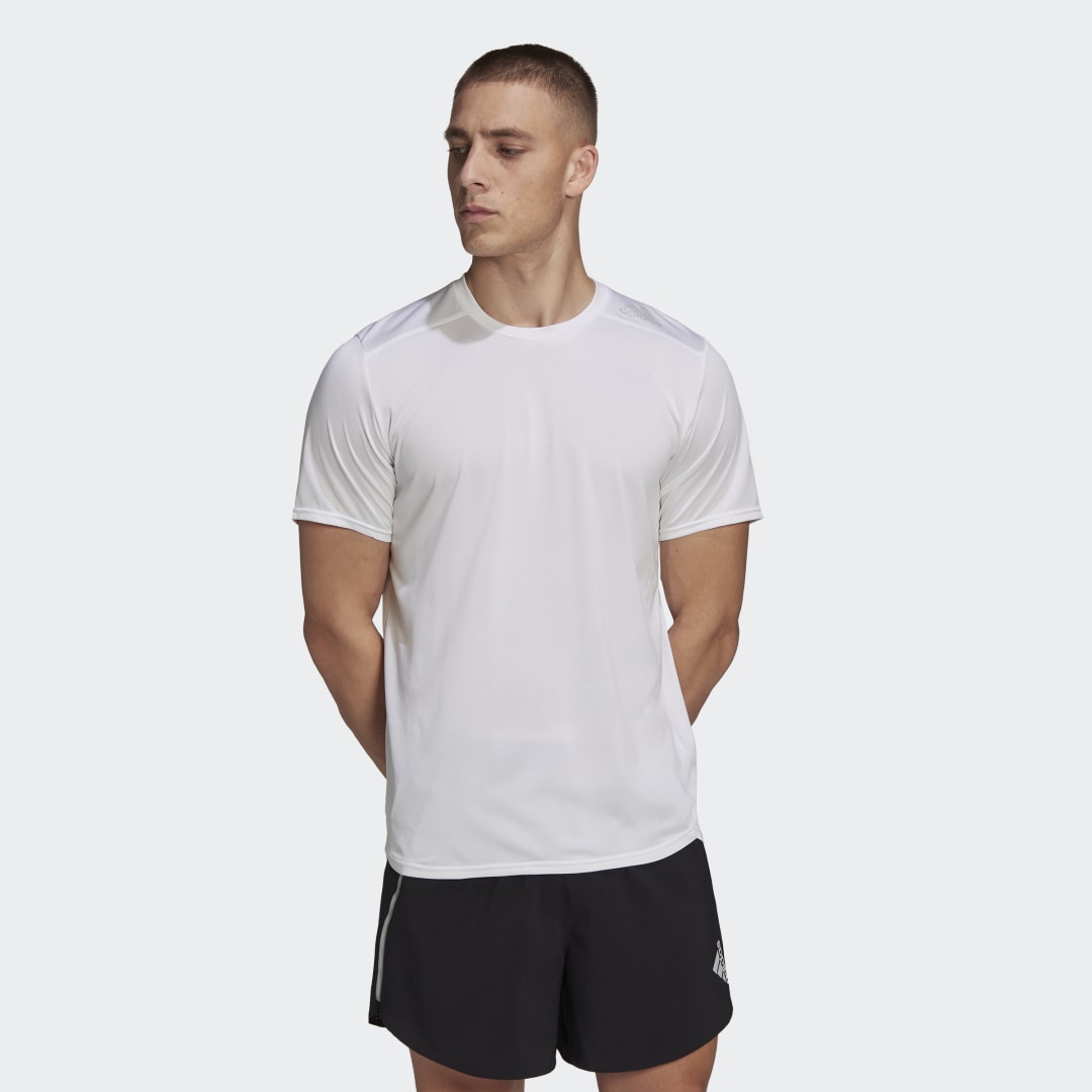 Tričko adidas Originals Designed 4 Running Šedá | HC9826, 0