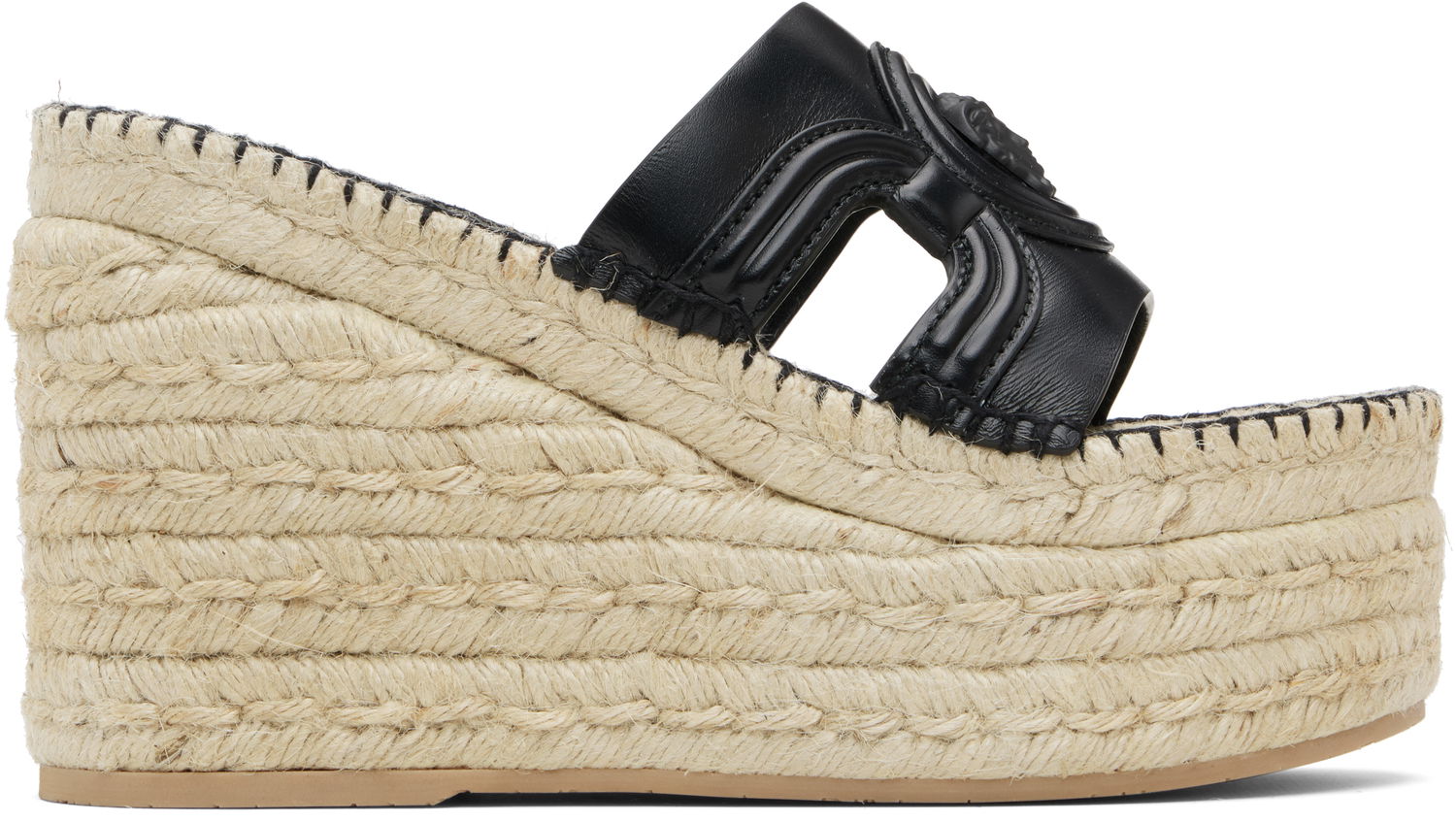 Tenisky a topánky Versace Versace Medusa Platform Espadrilles Wedges Čierna | 1017852_DVT2P_1B000, 0