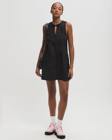 Šaty GANNI Ganni Duchesse Nylon Mini Dress Čierna | W0472-099, 1