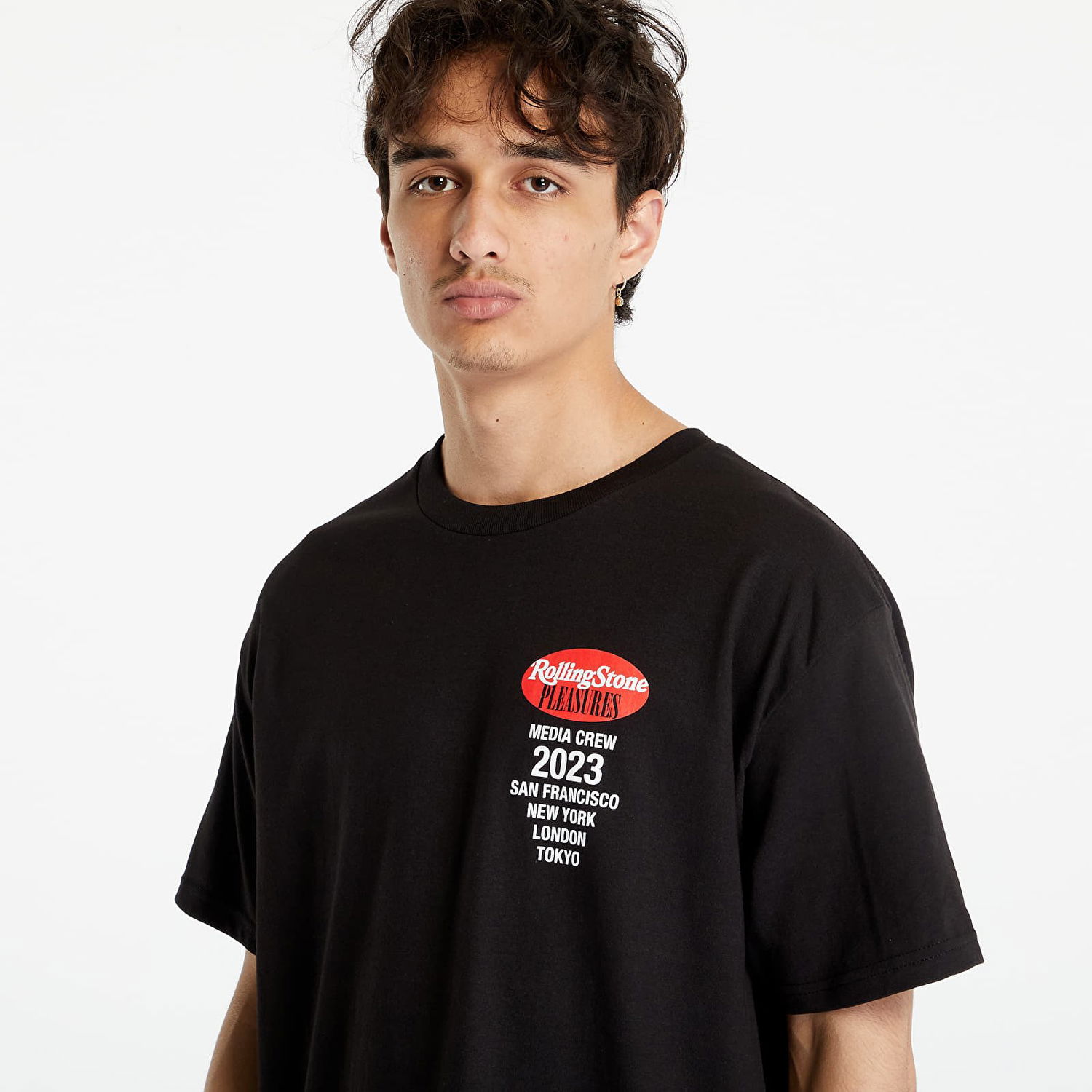 Tričko Pleasures Rolling Stone T-Shirt Čierna | P23SU056 BLACK, 1