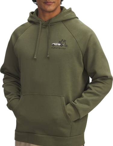 Mikina Under Armour Rival Fleece Hooded Sweatshirt with 'We lift it all' Design Zelené | 6003955-390, 0