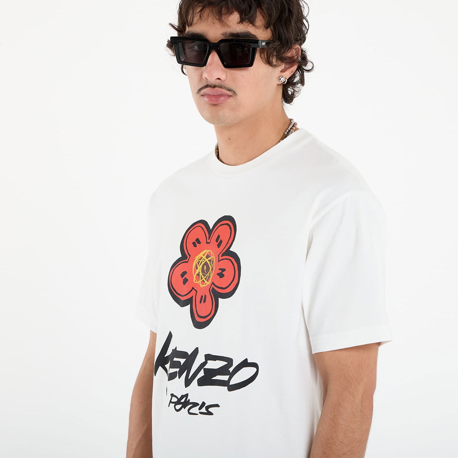 Tričko KENZO KENZO x FUTURA 2000 T-Shirt Biela | FF65TS2654SG.02, 1