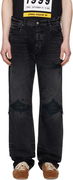 AMIRI Leather Straight MX1 Jeans