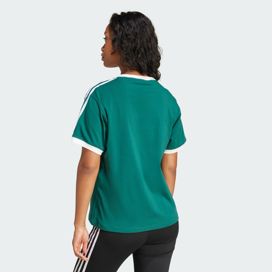 Tričko adidas Performance 3-Stripes T-Shirt Zelené | JD4571, 1