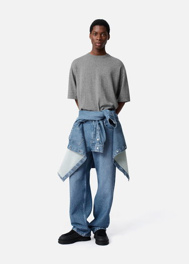 Džínsy AXEL ARIGATO Relaxed Fit Twill Jeans Modrá | A3261001, 7