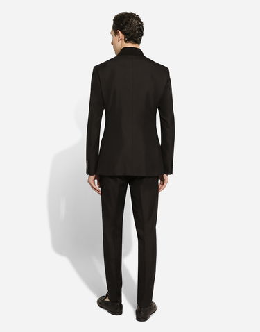 Súprava Dolce & Gabbana Dolce & Gabbana Single-Breasted Taormina-Fit Suit 58 Čierna | GKAHMTFUTBTN0000, 2