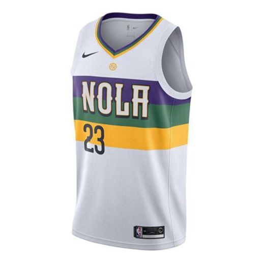 Dres Nike Pelicans Davis #23 City Edition Swingman Jersey Biela | AJ4628-101