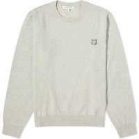Sveter MAISON KITSUNÉ Patch Crew Jumper Šedá | MM00815KT1036-H120, 1