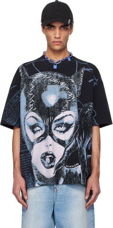 Tričko Acne Studios Acne Studios DC™ Edition Catwoman Print T-Shirt Čierna | BL0411-, 0