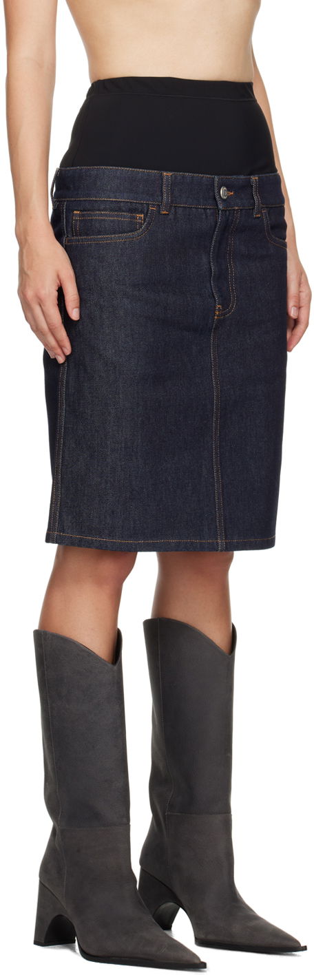 Sukňa Coperni Coperni Hybrid Denim Midi Skirt Modrá | COPJ62F2011, 1
