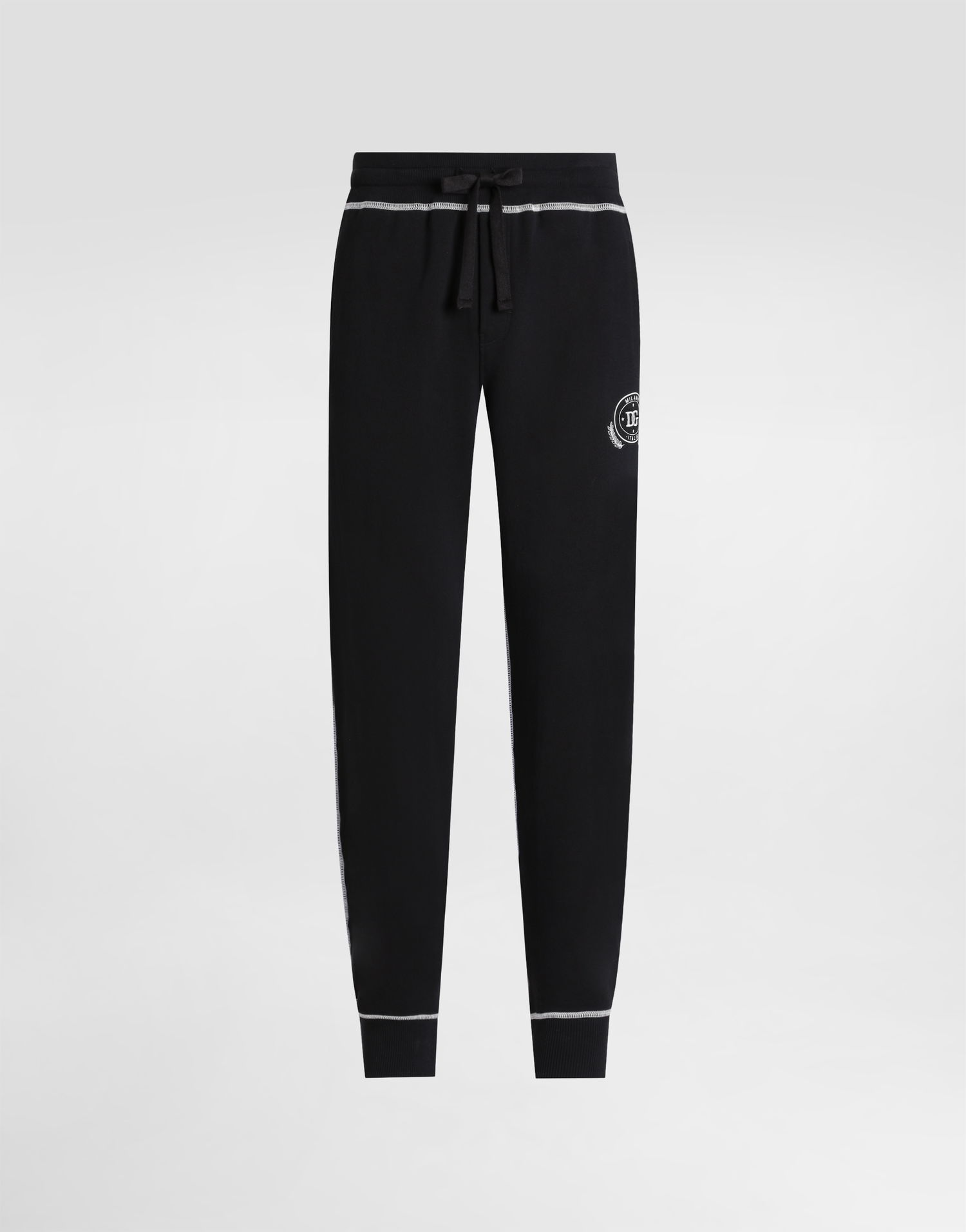 Tepláky Dolce & Gabbana Dolce & Gabbana Jersey Trousers with Embroidery Čierna | GVS2HZG7NONN0000, 0