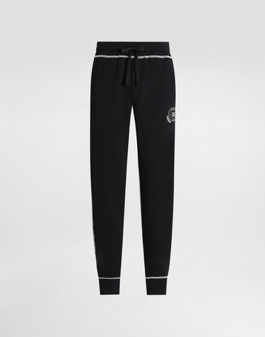 Tepláky Dolce & Gabbana Dolce & Gabbana Jersey Trousers with Embroidery Čierna | GVS2HZG7NONN0000, 0