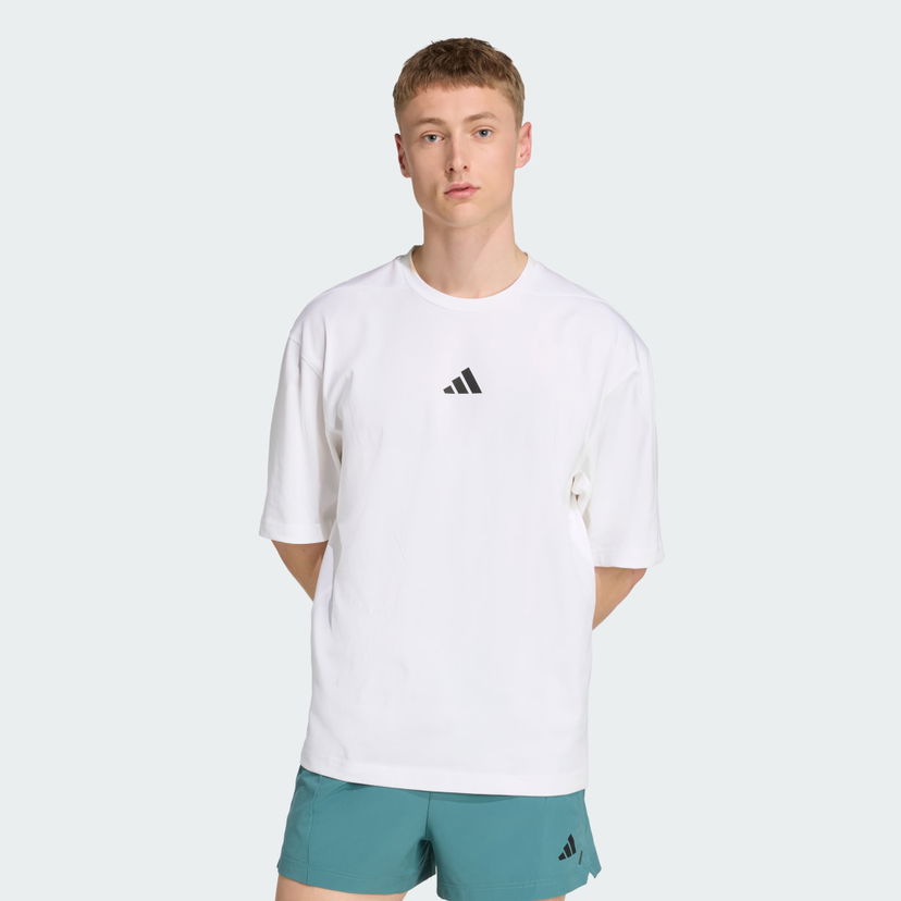 Tričko adidas Performance Power Oversize T-Shirt Biela | JV9683