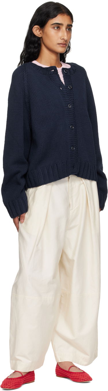 Nohavice YMC YMC Deadbeat Wide-Leg Trousers Biela | Q4YMF, 3